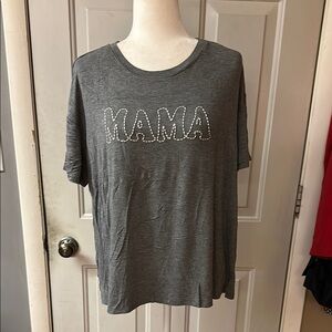 Maurices Charcoal 'MAMA' Short Sleeve Tee